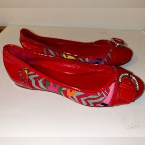 Y2K Coach ballet flats